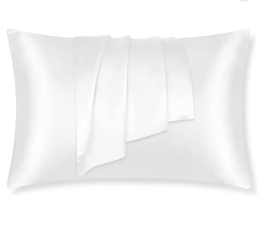 Set of 2 100% Mulberry Silk Pillowcases /Natural Ivory