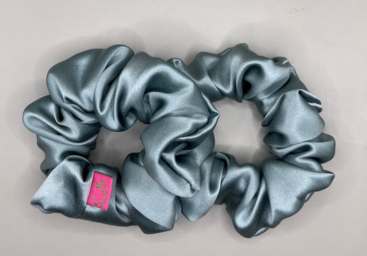 Large Silk Scrunchie Set/ Sea Green